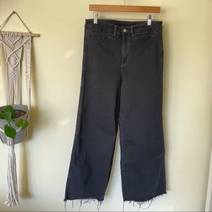 H&M High Waisted Wide Leg Black Culottes